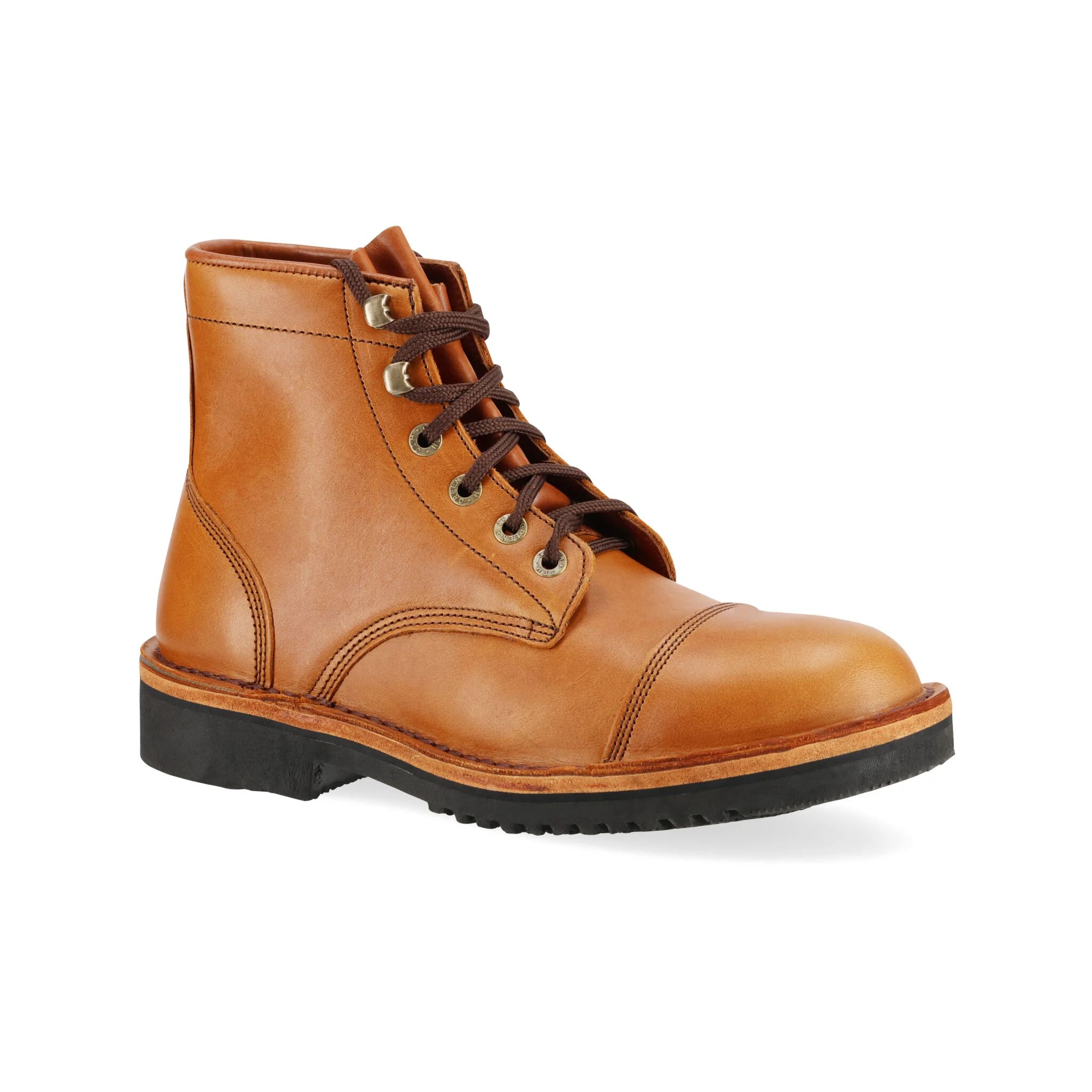 Jim Green Men's 719 - Frog Grip Sole - Rust Veg Tan